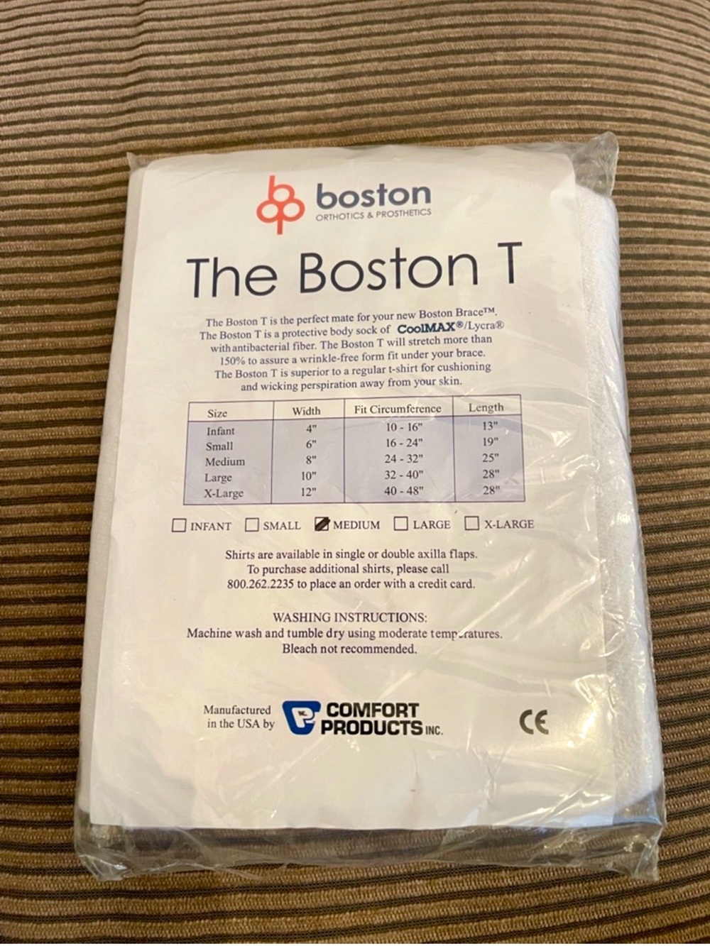 Boston T Orthotic Shirt - White